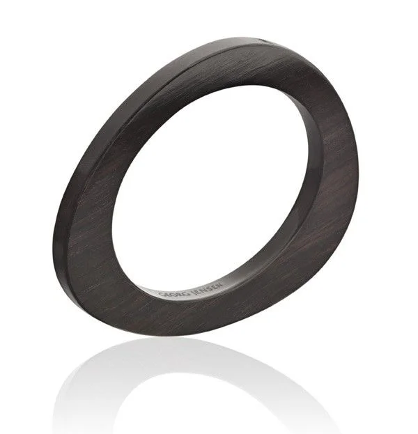 Bohemian - Inspired Bangles with Feather and Bead Accents Georg Jensen Extra Ebony Wood 7mm Bangle D Bohemian - Inspired Bangles with Feather and Bead Accents Georg Jensen Extra Ebony Wood 7mm Bangle D