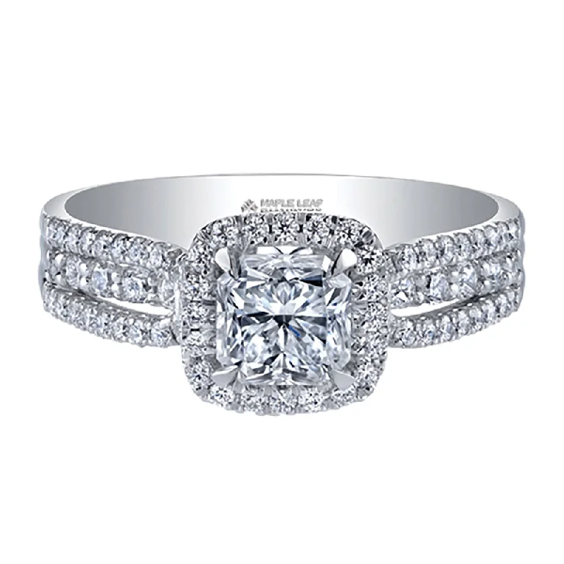 Art Deco - Inspired Women's Diamond Rings with Geometric Designs and Baguette - Cut DiamondsCanadian Radiant Cut Diamond Engagement Ring