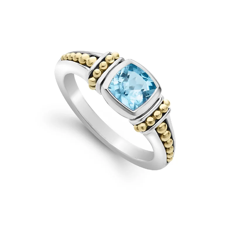 LED - Lit Fashion Rings in Plastic with Color - Changing Effects for a Futuristic LookSwiss Blue Topaz Ring (Size 6)