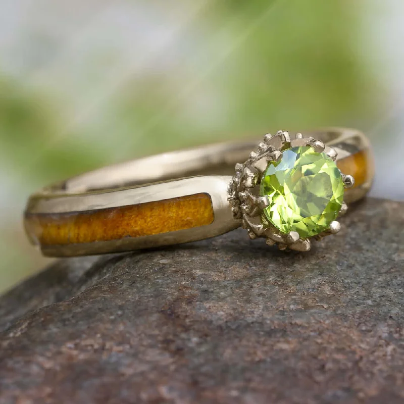 Men's Moonstone Engagement Rings in Silver - Plated Copper with a Celtic Knot PatternPeridot Engagement Ring with Diamond Lotus and Black Ash Burl Wood Men's Moonstone Engagement Rings in Silver - Plated Copper with a Celtic Knot PatternPeridot Engagement Ring with Diamond Lotus and Black Ash Burl Wood