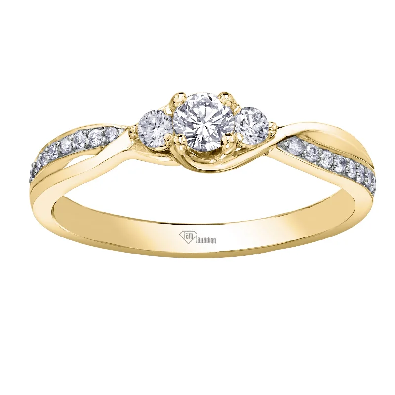 Signature - Design Women's Diamond Rings with a Brand - Specific Pattern and High - Quality DiamondsCanadian Diamond Twist Ring