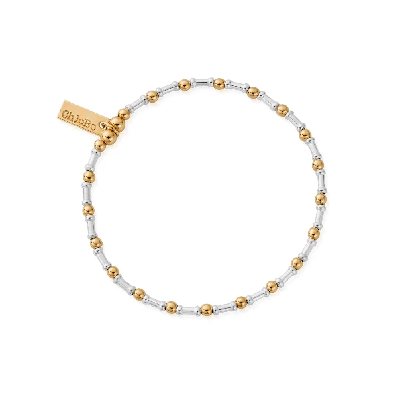 Chlobo Mixed Metal Gold Plated and Silver Plated Rhythm of Water Bracelet