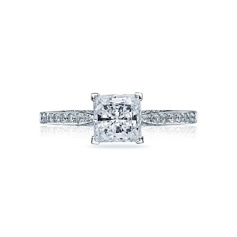 Pear - Shaped Women's Diamond Rings in Yellow Gold with a Single - Diamond Pendant LookTacori Dantela Princess Cut Solitaire Engagement Ring