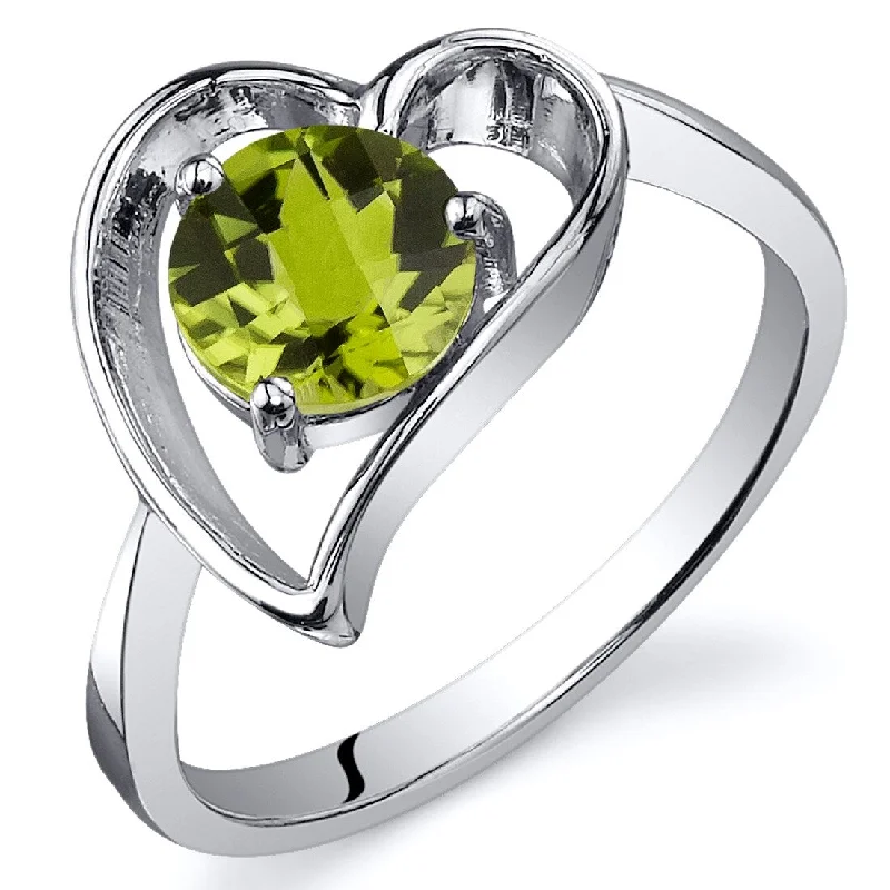 Turquoise Gemstone Rings in 925 Silver with a Southwestern - Inspired Design for a Rustic CharmSterling Silver 0.75 ct Peridot Solitaire Ring Turquoise Gemstone Rings in 925 Silver with a Southwestern - Inspired Design for a Rustic CharmSterling Silver 0.75 ct Peridot Solitaire Ring