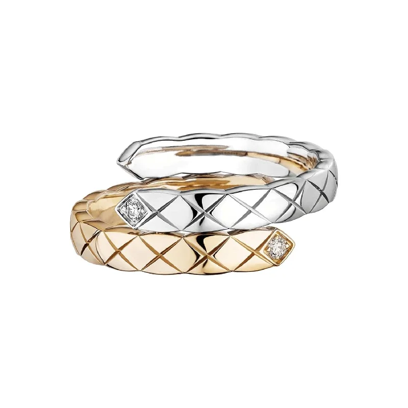 Magnetic Fashion Rings in Stainless Steel with a Modern, Interlocking DesignCoco Crush Toi Et Moi Ring