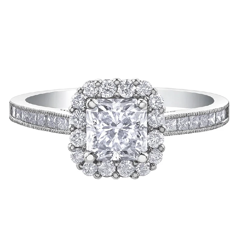 Women's Solitaire Diamond Rings with Round - Cut Diamonds and Platinum Settings for an Elegant EngagementRadiant Cut Canadian Diamond Engagement Ring