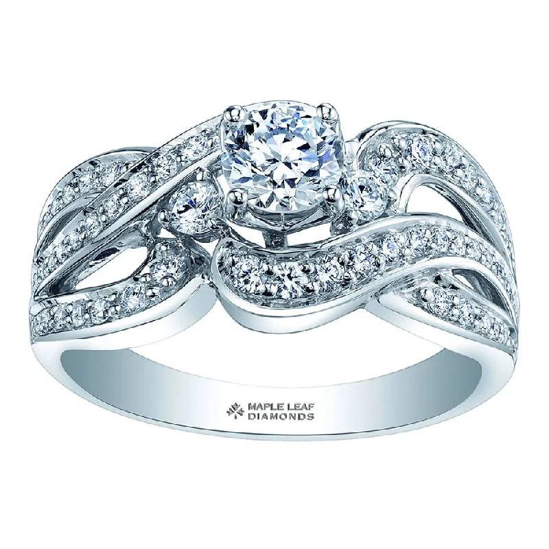 Tennis - Style Women's Diamond Rings with a Continuous Row of Diamonds for a Classic and Versatile LookUnique Eternal Flames Canadian Diamond Ring