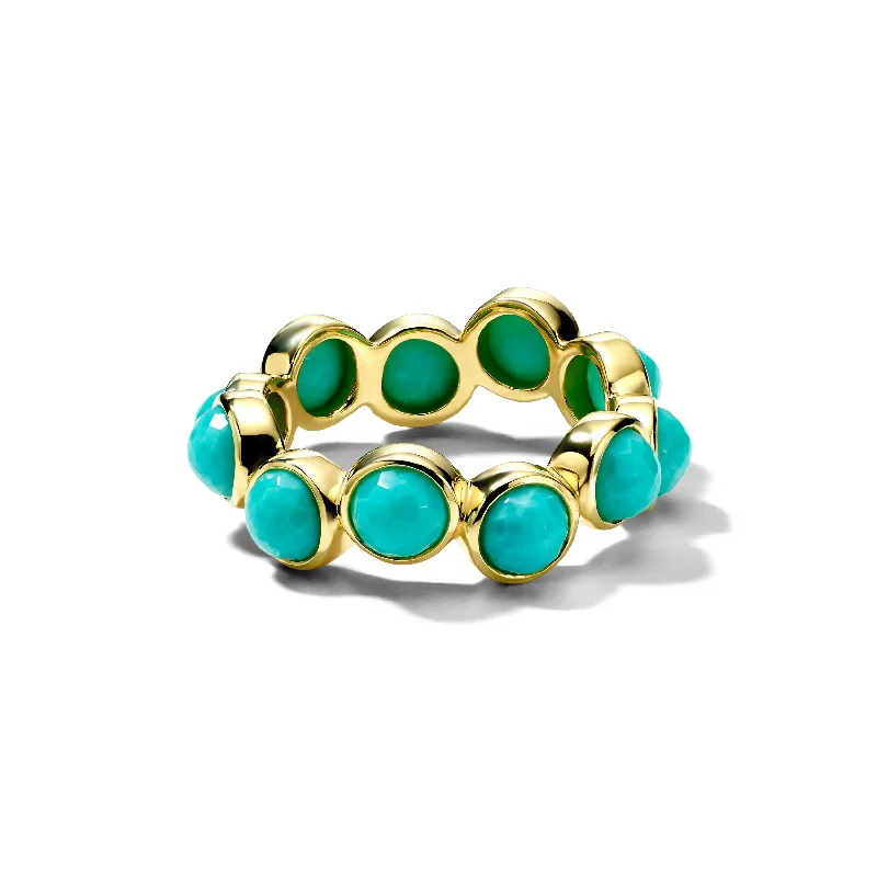 Vintage - Reproduction Fashion Rings in Bronze with Cameo - Style MedallionsLollipop All-Stone Turquoise Ring