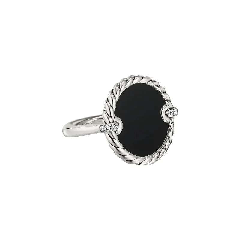 Fashion Rings with Zodiac Symbols in Gold - Filled Metal for a Personalized TouchDY Elements Black Onyx Ring