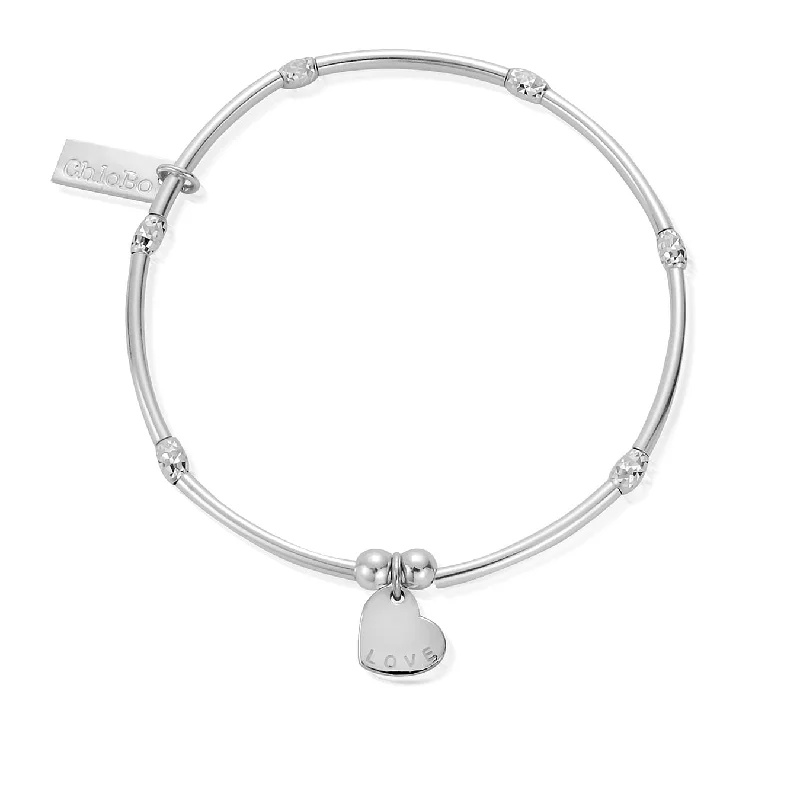 Chamm Bracelets for spiritual healingPersonalised Mini Noodle Sparkle Rice Love Disc Bracelet