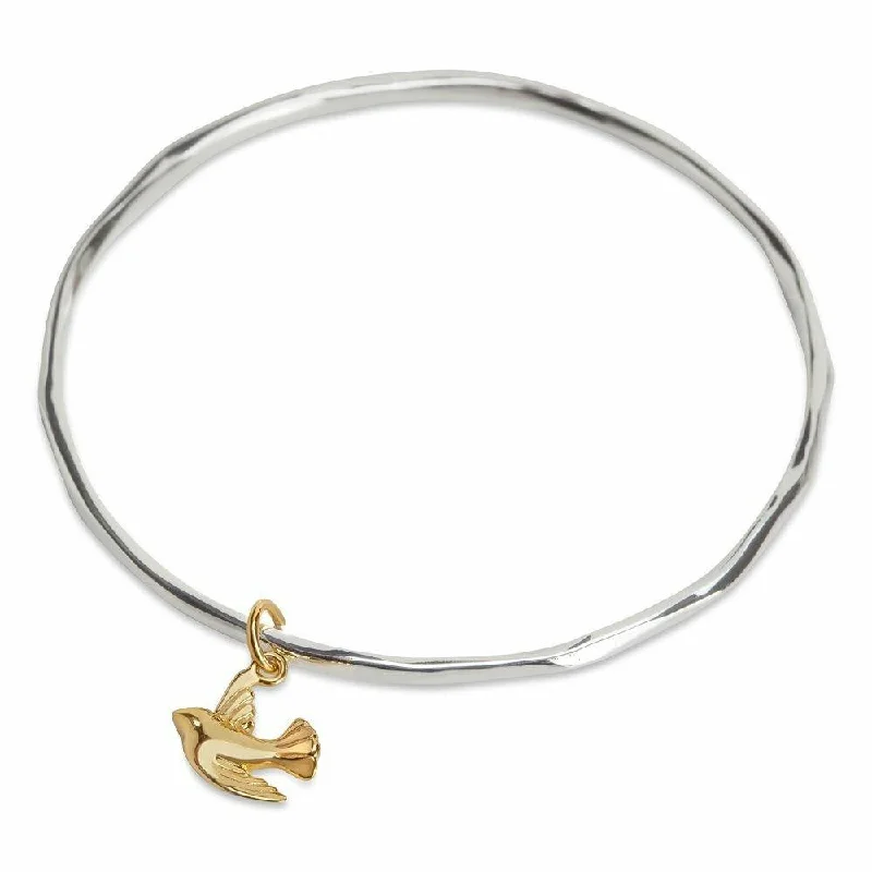 Custom Chamm BraceletsBird Bangle | Silver - Gold