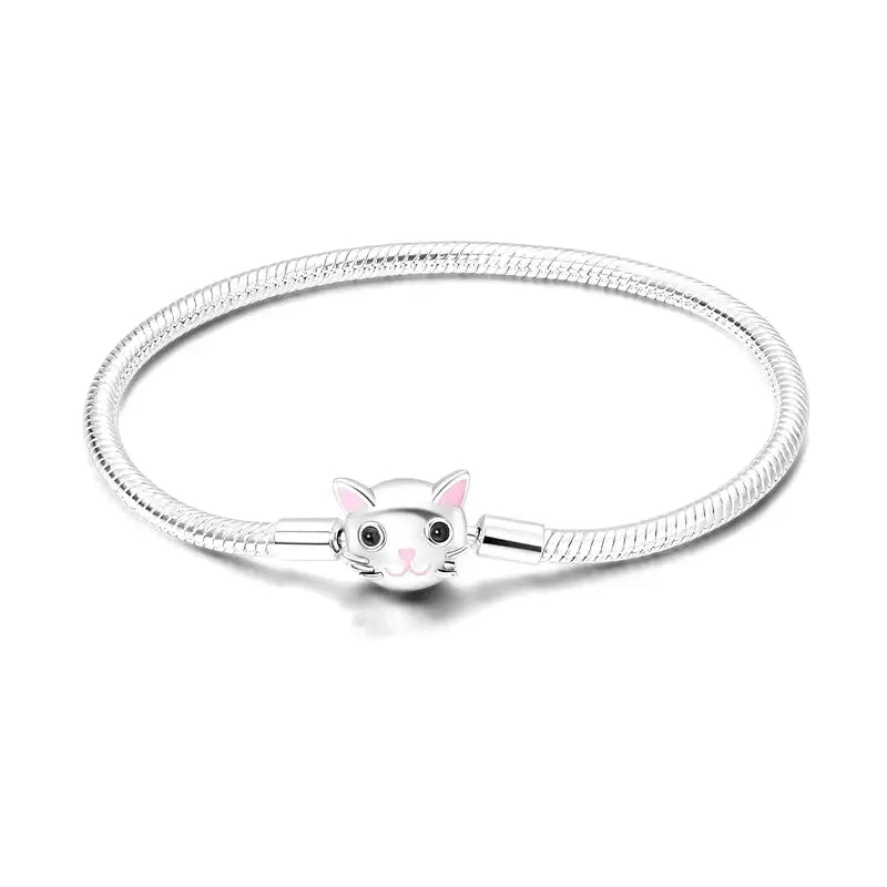 Luxury Chamm BraceletsCat Head Charm Bracelet