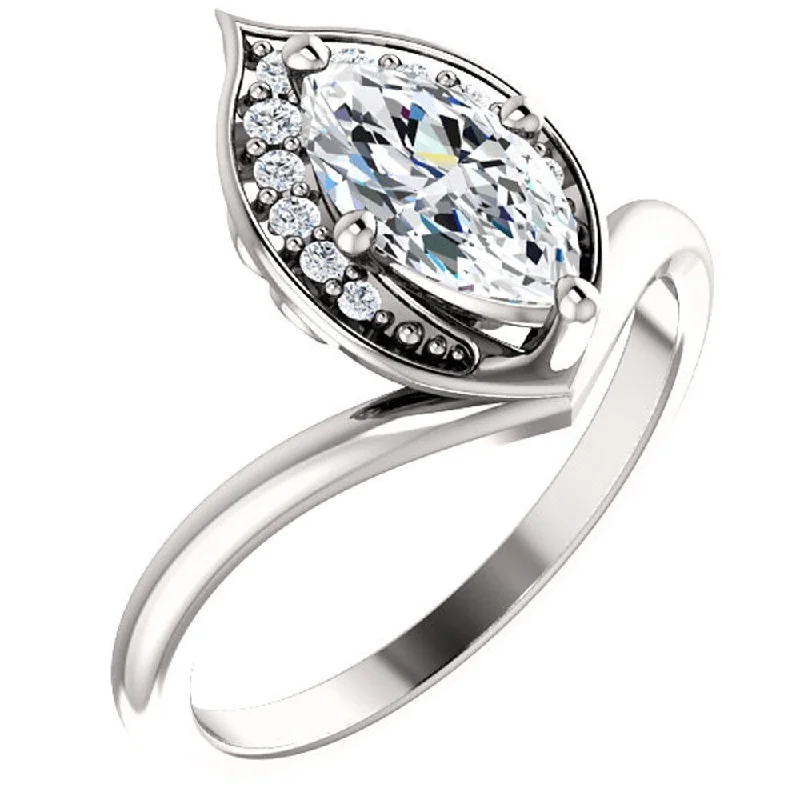 Vintage - Style Filigree Wedding Bands in 14K Gold for a Romantic and Antique - Inspired Aesthetic1 1/10ct Diamond Marquise Halo Engagement Ring 14k White Gold Enhanced Vintage - Style Filigree Wedding Bands in 14K Gold for a Romantic and Antique - Inspired Aesthetic1 1/10ct Diamond Marquise Halo Engagement Ring 14k White Gold Enhanced