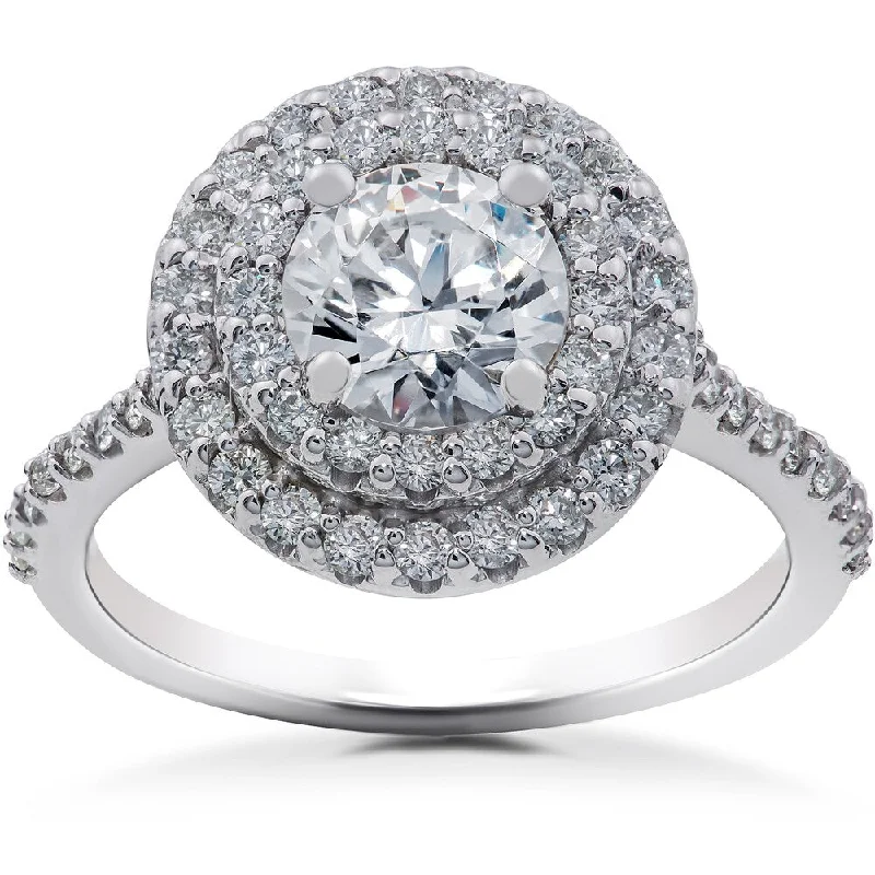 Two - Tone Gold and Silver Wedding Bands with a Twist Design for a Contemporary and Eye - Catching Style14k White Gold 1 5/8ct TDW Halo Eco-Friendly Lab Grown Diamond Engagement Ring Two - Tone Gold and Silver Wedding Bands with a Twist Design for a Contemporary and Eye - Catching Style14k White Gold 1 5/8ct TDW Halo Eco-Friendly Lab Grown Diamond Engagement Ring