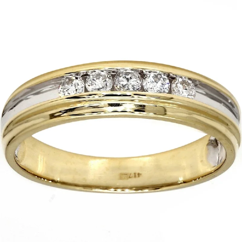 Vintage - Style Filigree Wedding Bands in 14K Gold for a Romantic and Antique - Inspired AestheticPompeii3 10k White and Yellow Gold .25ct TDW Diamond Wedding Ring Two Tone Vintage - Style Filigree Wedding Bands in 14K Gold for a Romantic and Antique - Inspired AestheticPompeii3 10k White and Yellow Gold .25ct TDW Diamond Wedding Ring Two Tone
