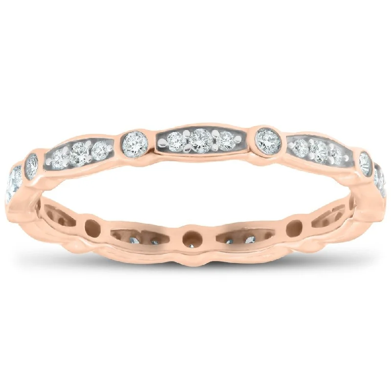 Stackable Wedding Bands in Sterling Silver with Enamel Inlays for a Colorful and Versatile OptionPompeii3 14k Rose Gold 1/3 Ct TDW Diamond Eternity Wedding Ring Stackable Womens Anniversary Band Stackable Wedding Bands in Sterling Silver with Enamel Inlays for a Colorful and Versatile OptionPompeii3 14k Rose Gold 1/3 Ct TDW Diamond Eternity Wedding Ring Stackable Womens Anniversary Band
