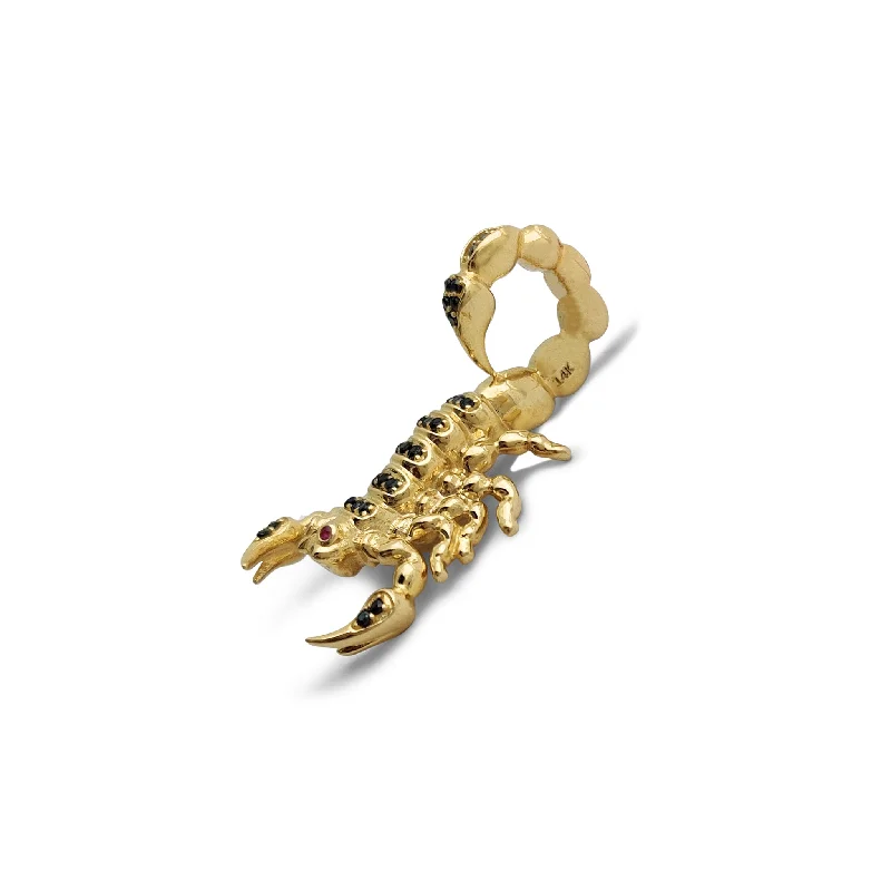 Pearl - Embellished Floral Pendant for a Feminine and Romantic Look3-D Open-Back Scorpion Pendant (14K) Pearl - Embellished Floral Pendant for a Feminine and Romantic Look3-D Open-Back Scorpion Pendant (14K)