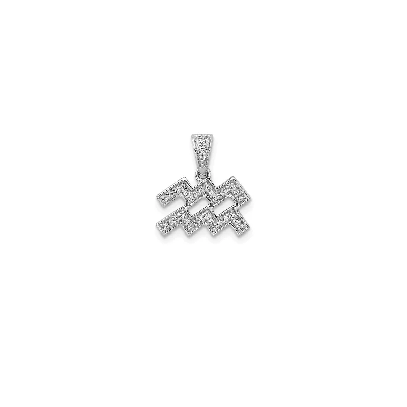 Glow - in - the - Dark Starry Sky Pendant for Nighttime AdventuresDiamond Aquarius Zodiac Sign Pendant (14K) Glow - in - the - Dark Starry Sky Pendant for Nighttime AdventuresDiamond Aquarius Zodiac Sign Pendant (14K)