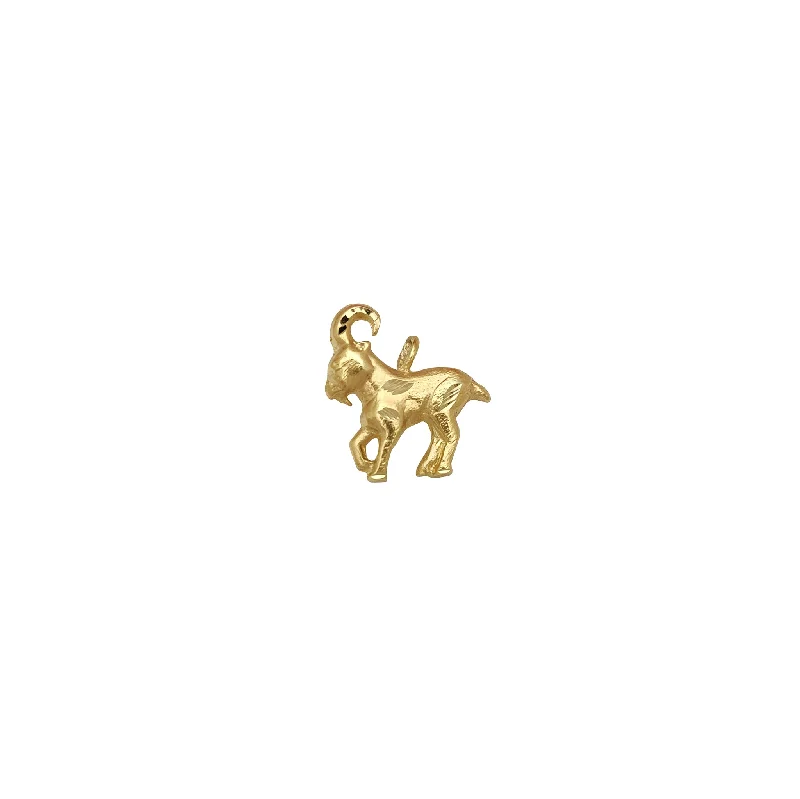 Hand - Carved Jade Buddha Pendant for Spiritual and Cultural SignificanceDiamond-Cuts Goat Pendant (14K) Hand - Carved Jade Buddha Pendant for Spiritual and Cultural SignificanceDiamond-Cuts Goat Pendant (14K)