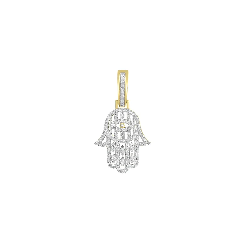 Hand - Carved Jade Buddha Pendant for Spiritual and Cultural SignificanceDiamond Hamsa Hand Pendant (14K) Hand - Carved Jade Buddha Pendant for Spiritual and Cultural SignificanceDiamond Hamsa Hand Pendant (14K)
