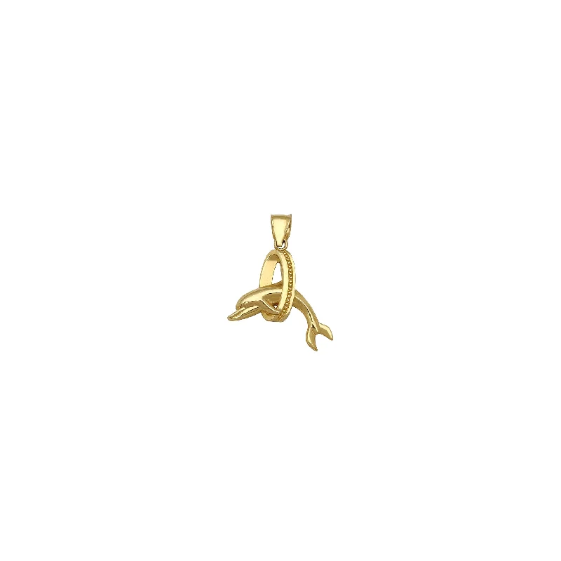 Hand - Carved Jade Buddha Pendant for Spiritual and Cultural SignificanceDolphin Pendant (14K) Hand - Carved Jade Buddha Pendant for Spiritual and Cultural SignificanceDolphin Pendant (14K)