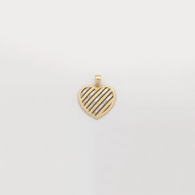 Military - Inspired Dog Tag Pendant with Engraved Service NumbersHeart Diamond Cut Two-Tone Pendant (14K) Military - Inspired Dog Tag Pendant with Engraved Service NumbersHeart Diamond Cut Two-Tone Pendant (14K)