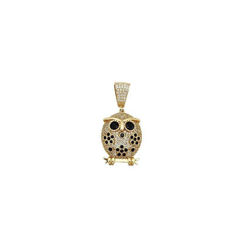 Customized Birthstone Pendant with Engraved Name for a Personalized TouchIcy Owl CZ Pendant (14K) Customized Birthstone Pendant with Engraved Name for a Personalized TouchIcy Owl CZ Pendant (14K)