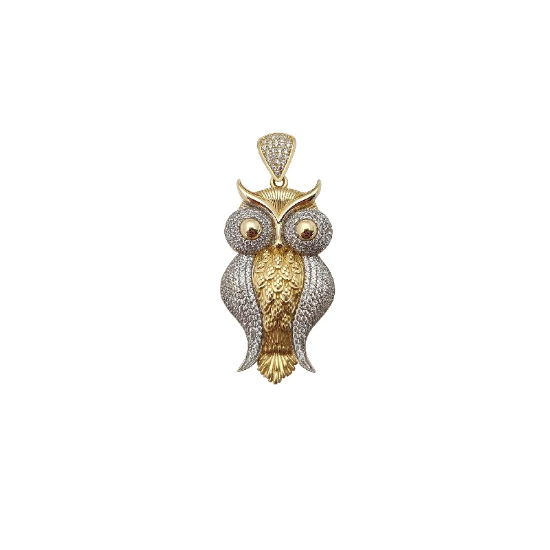 Glow - in - the - Dark Starry Sky Pendant for Nighttime AdventuresIcy Pave Owl Pendant (14K) Glow - in - the - Dark Starry Sky Pendant for Nighttime AdventuresIcy Pave Owl Pendant (14K)