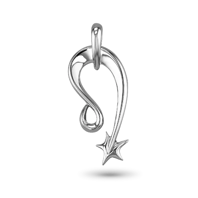 Double - Sided Pendant Necklace with a Photo Insert for Memory - KeepersLeo Zodiac Pendant