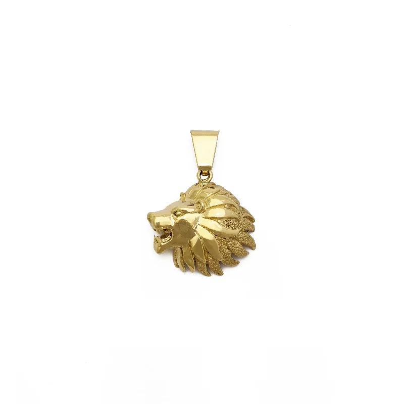 Mother - of - Pearl Inlaid Seahorse Pendant for Beach LoversMenacing Lion Head Pendant (14K) Mother - of - Pearl Inlaid Seahorse Pendant for Beach LoversMenacing Lion Head Pendant (14K)