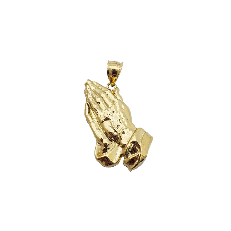Glow - in - the - Dark Starry Sky Pendant for Nighttime AdventuresPraying Hand Pendant (14K) Glow - in - the - Dark Starry Sky Pendant for Nighttime AdventuresPraying Hand Pendant (14K)